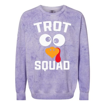 Running Turkey Trot Squad Thanksgiving For Colorblast Crewneck Sweatshirt