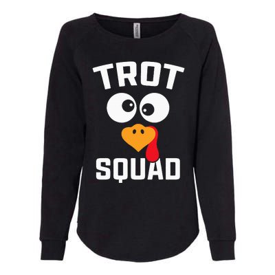 Running Turkey Trot Squad Thanksgiving For Womens California Wash Sweatshirt