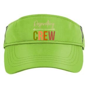 Respiratory Therapist Therapy Crew Matching Lung Health Week Gift Adult Drive Performance Visor