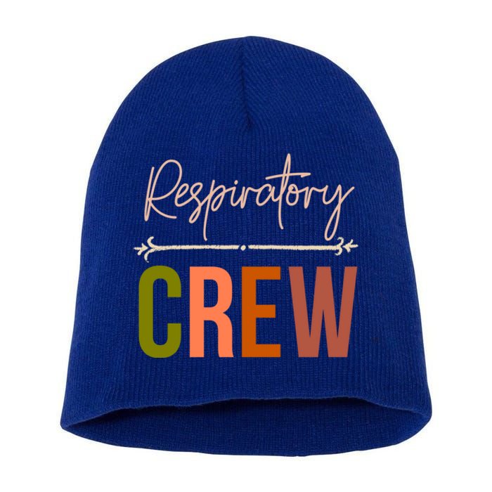 Respiratory Therapist Therapy Crew Matching Lung Health Week Gift Short Acrylic Beanie