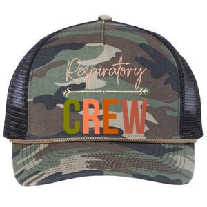 Respiratory Therapist Therapy Crew Matching Lung Health Week Gift Retro Rope Trucker Hat Cap