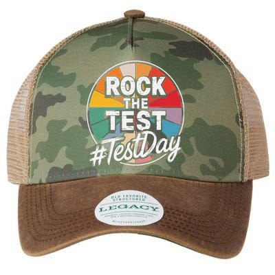 Rock The Test Motivation For Teachers Students On Exam Day Legacy Tie Dye Trucker Hat