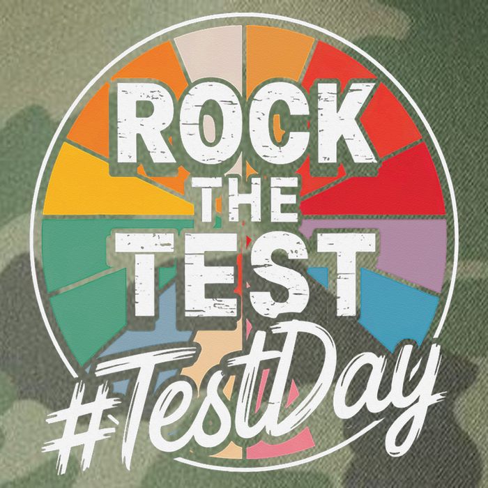 Rock The Test Motivation For Teachers Students On Exam Day Legacy Tie Dye Trucker Hat
