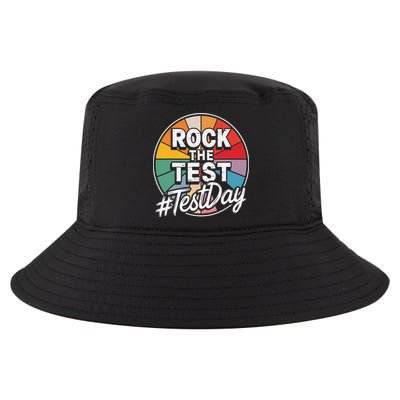 Rock The Test Motivation For Teachers Students On Exam Day Cool Comfort Performance Bucket Hat