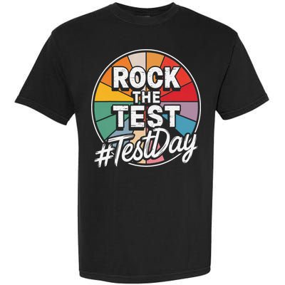 Rock The Test Motivation For Teachers Students On Exam Day Garment-Dyed Heavyweight T-Shirt