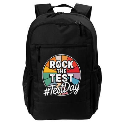 Rock The Test Motivation For Teachers Students On Exam Day Backpack