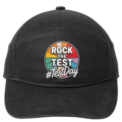 Rock The Test Motivation For Teachers Students On Exam Day 7-Panel Snapback Hat