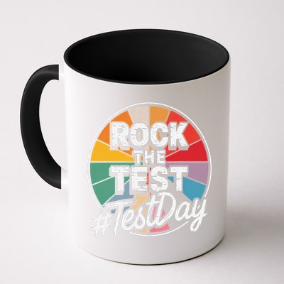 Rock The Test Motivation For Teachers Students On Exam Day Mug