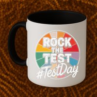 Rock The Test Motivation For Teachers Students On Exam Day Mug