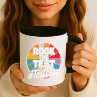 Rock The Test Motivation For Teachers Students On Exam Day Mug