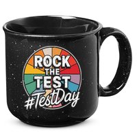 Rock The Test Motivation For Teachers Students On Exam Day 15oz Campfire Ceramic Mug