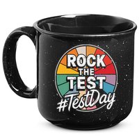 Rock The Test Motivation For Teachers Students On Exam Day 15oz Campfire Ceramic Mug