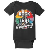Rock The Test Motivation For Teachers Students On Exam Day Baby Bodysuit