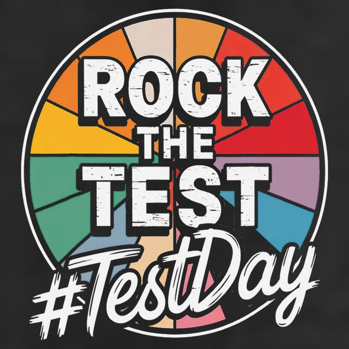 Rock The Test Motivation For Teachers Students On Exam Day Hat