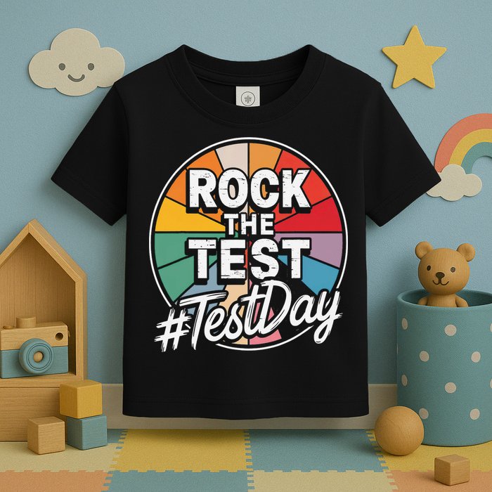 Rock The Test Motivation For Teachers Students On Exam Day Toddler T-Shirt