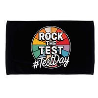 Rock The Test Motivation For Teachers Students On Exam Day Microfiber Hand Towel