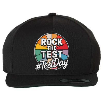 Rock The Test Motivation For Teachers Students On Exam Day Wool Snapback Cap