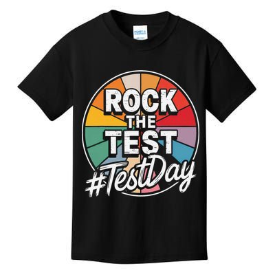 Rock The Test Motivation For Teachers Students On Exam Day Kids T-Shirt