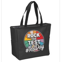 Rock The Test Motivation For Teachers Students On Exam Day Zip Tote Bag