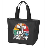 Rock The Test Motivation For Teachers Students On Exam Day Zip Tote Bag