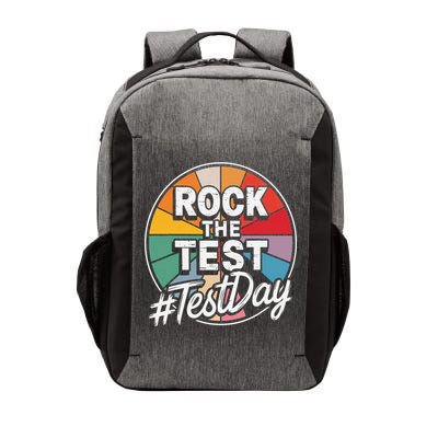 Rock The Test Motivation For Teachers Students On Exam Day Vector Backpack
