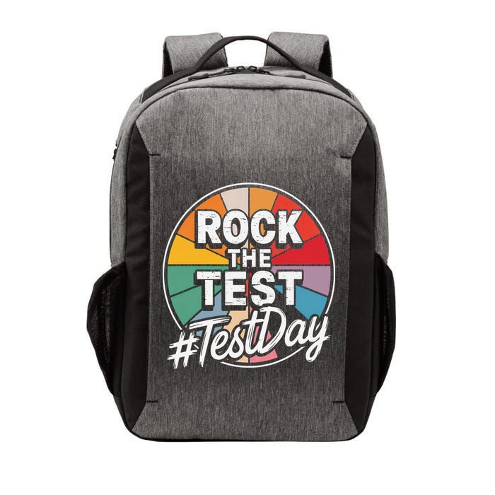Rock The Test Motivation For Teachers Students On Exam Day Vector Backpack