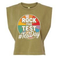 Rock The Test Motivation For Teachers Students On Exam Day Garment-Dyed Women's Muscle Tee