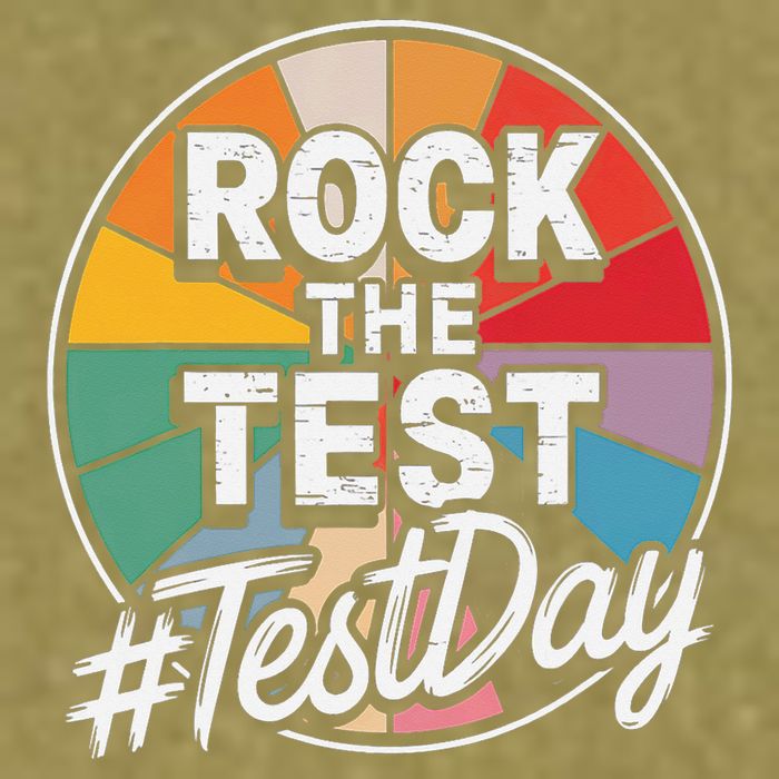 Rock The Test Motivation For Teachers Students On Exam Day Garment-Dyed Women's Muscle Tee
