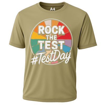 Rock The Test Motivation For Teachers Students On Exam Day Performance Shirt
