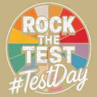 Rock The Test Motivation For Teachers Students On Exam Day Performance Shirt