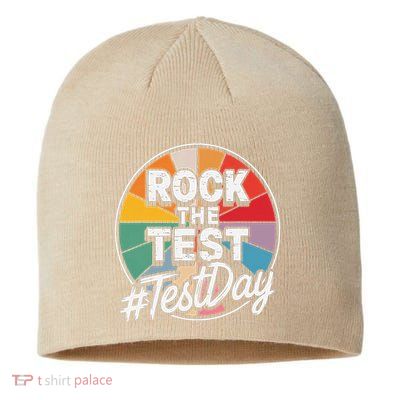Rock The Test Motivation For Teachers Students On Exam Day Sustainable Beanie