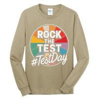 Rock The Test Motivation For Teachers Students On Exam Day Tall Long Sleeve T-Shirt