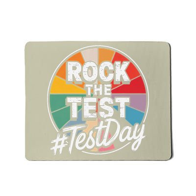 Rock The Test Motivation For Teachers Students On Exam Day Mousepad