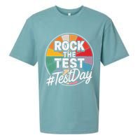Rock The Test Motivation For Teachers Students On Exam Day Sueded Cloud Jersey T-Shirt
