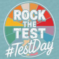 Rock The Test Motivation For Teachers Students On Exam Day Sueded Cloud Jersey T-Shirt