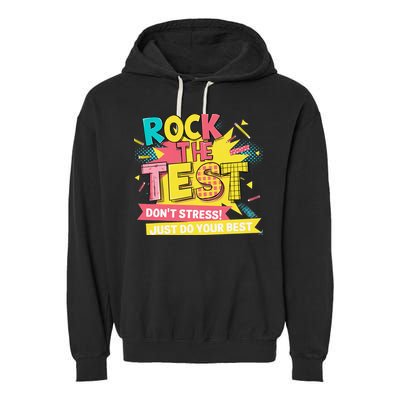 Rock The Test Day Testing Day Garment-Dyed Fleece Hoodie