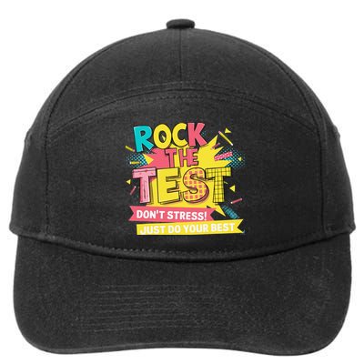 Rock The Test Day Testing Day 7-Panel Snapback Hat