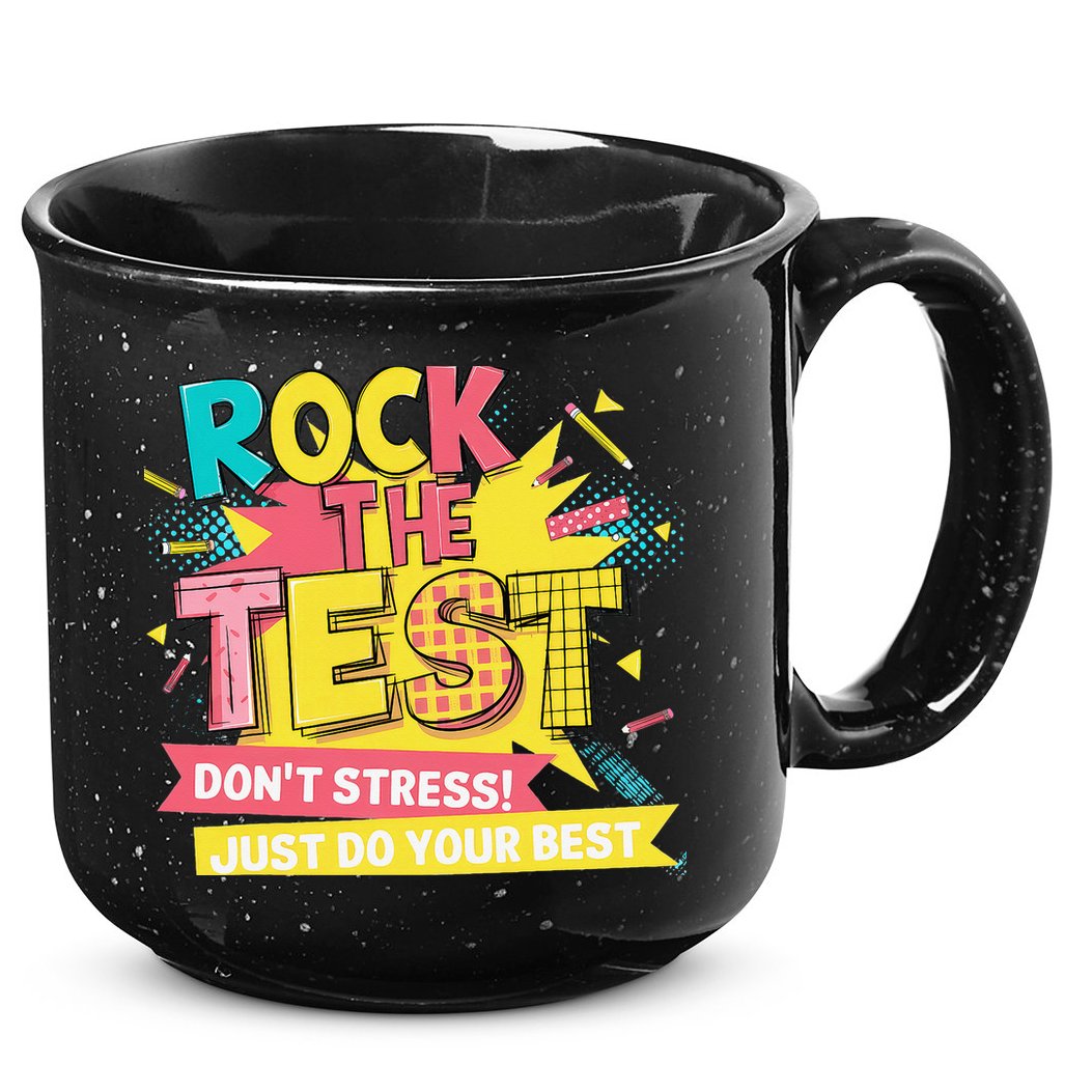 Rock The Test Day Testing Day 15oz Campfire Ceramic Mug
