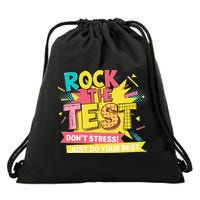 Rock The Test Day Testing Day Drawstring Bag