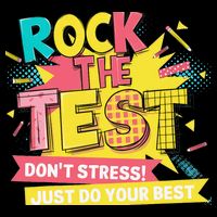 Rock The Test Day Testing Day Drawstring Bag