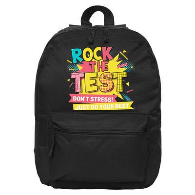Rock The Test Day Testing Day 16 in Basic Backpack