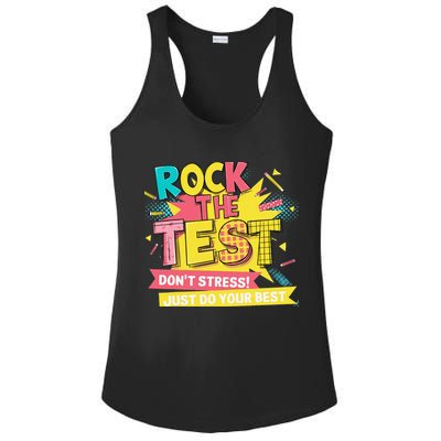 Rock The Test Day Testing Day Ladies PosiCharge Competitor Racerback Tank