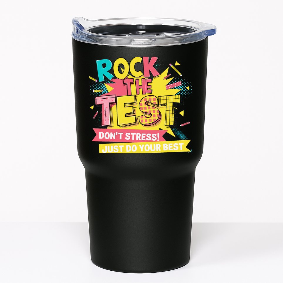 Rock The Test Day Testing Day Tumbler