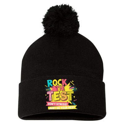 Rock The Test Day Testing Day Pom Pom 12in Knit Beanie