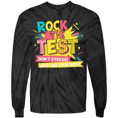Rock The Test Day Testing Day Tie-Dye Long Sleeve Shirt