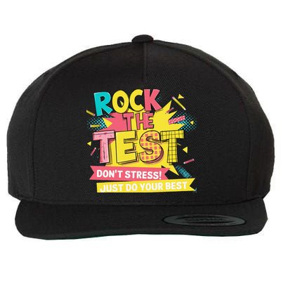 Rock The Test Day Testing Day Wool Snapback Cap