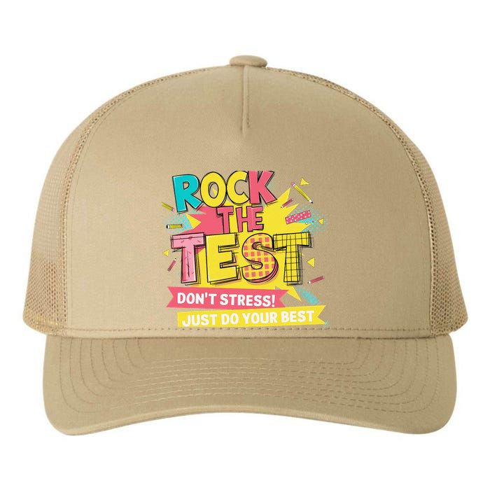 Rock The Test Day Testing Day Yupoong Adult 5-Panel Trucker Hat