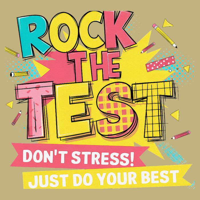 Rock The Test Day Testing Day Performance Shirt