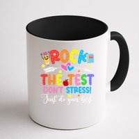 Rock The Test Don't Stress Just Do Your Best Funny Testing Day Mug