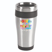 Rock The Test Don't Stress Just Do Your Best Funny Testing Day 16oz Travel Tumbler